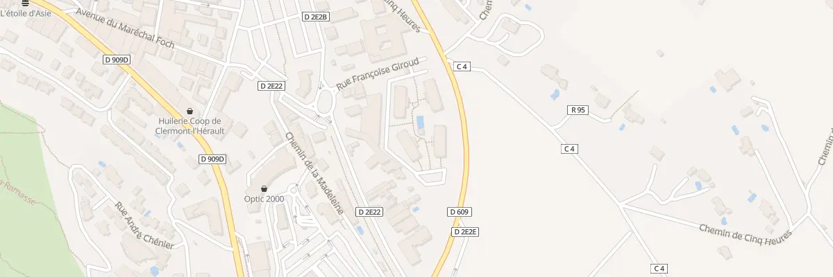 Plan du 94 Rue Francoise Giroud à Clermont-l’Hérault