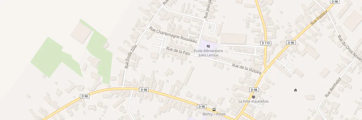 Plan du 3 Rue de la Paix à Bertry