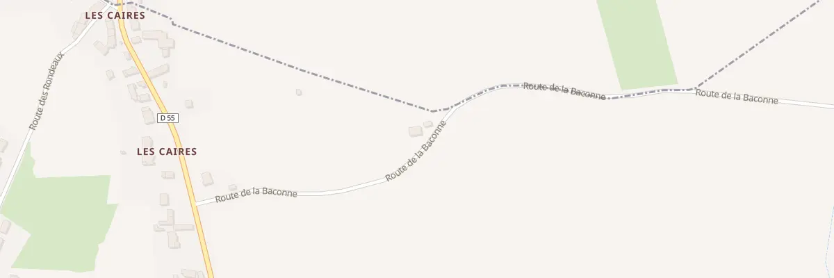 Plan du 1 Rte de la Baconne à Saint-Sylvestre-Pragoulin