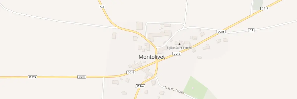 Plan du 6 Rue d’Onoz à Montolivet
