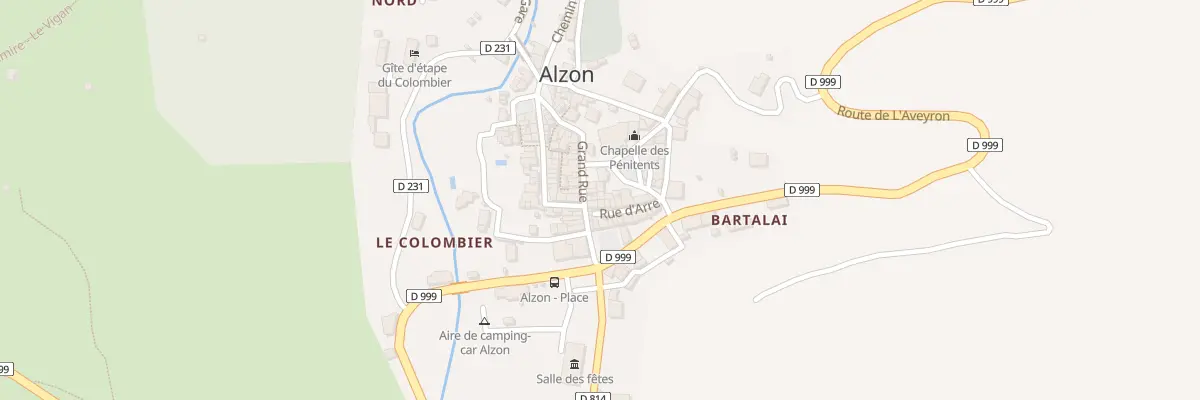 Plan du 5205 Le Village à Alzon