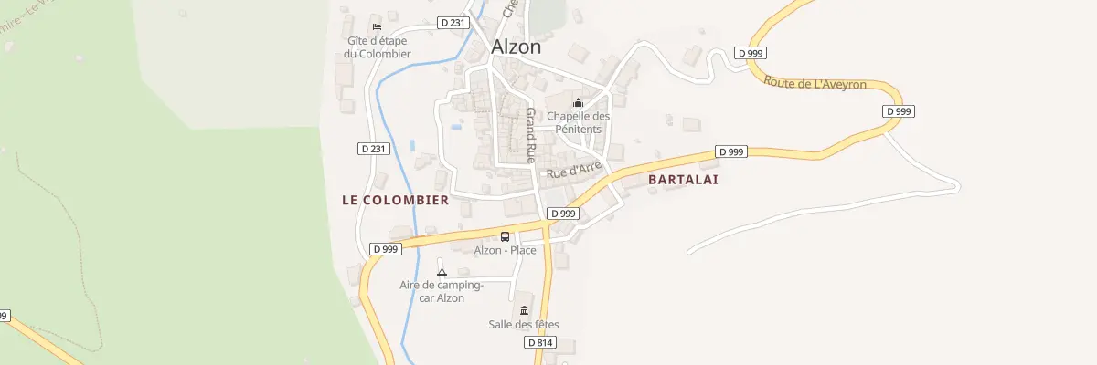 Plan du 5017 Le Village à Alzon
