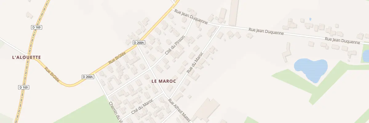 Plan du 122 Rue du Maroc à Thun-Saint-Amand