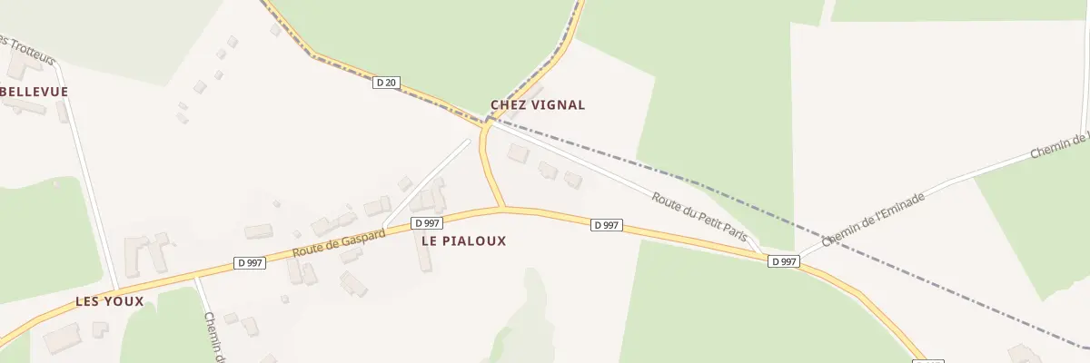 Plan du 5312 Le Pialoux à Estandeuil