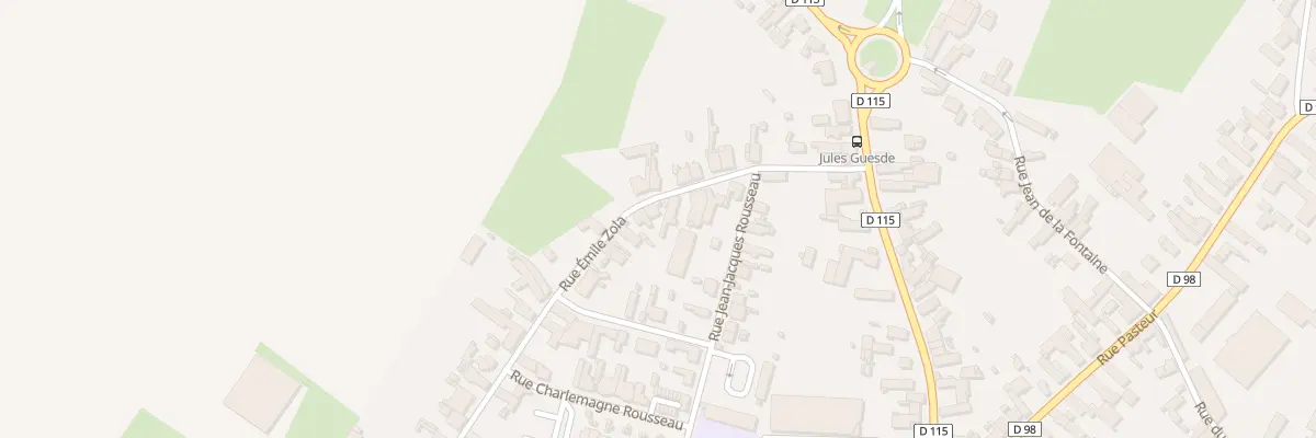 Plan du 28 Rue Emile Zola à Bertry