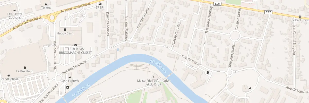 Plan du 67 Rue de Darcin à Cusset