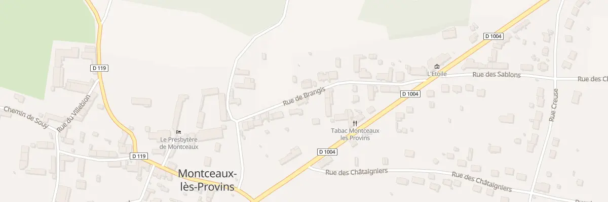 Plan du 16 Rue de Brangis à Montceaux-lès-Provins