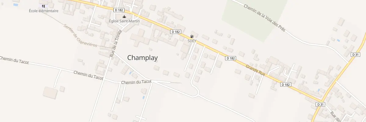 Plan du 65A Gr Grande Rue à Champlay