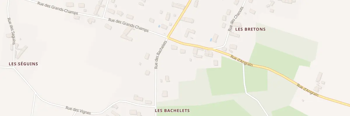 Plan de la Rue des Bachelets à Lindry