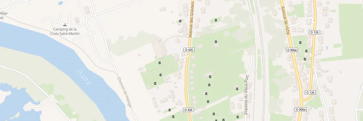 Plan du 69 Av des Graviers à Abrest