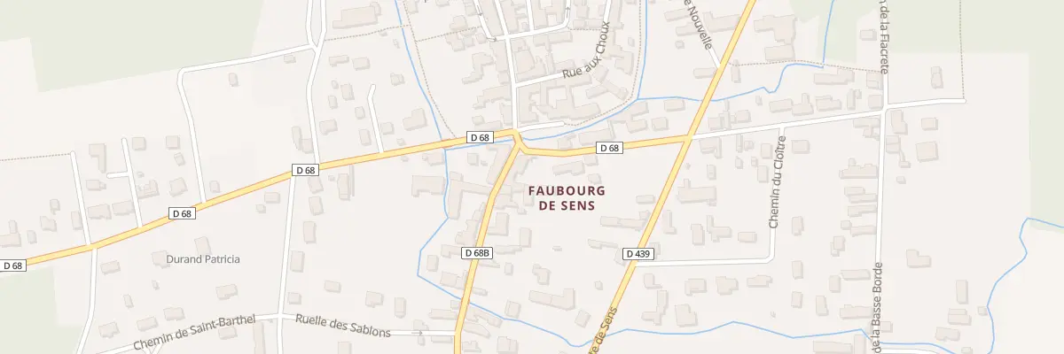 Plan du 2 Rue Baudoir à Traînel