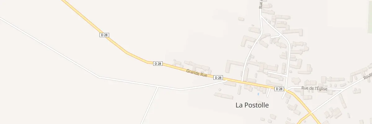 Plan du 3 Gr Grande Rue à La Postolle