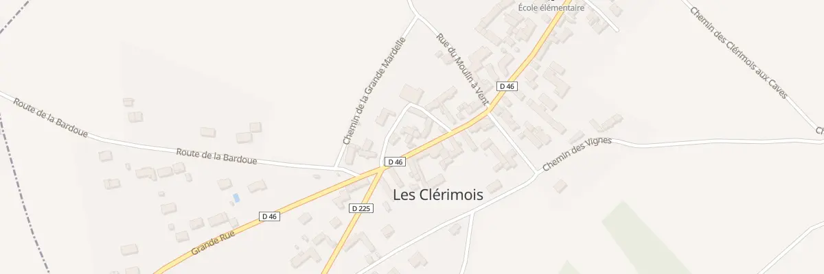 Plan du 52 Gr Grande Rue aux Clérimois