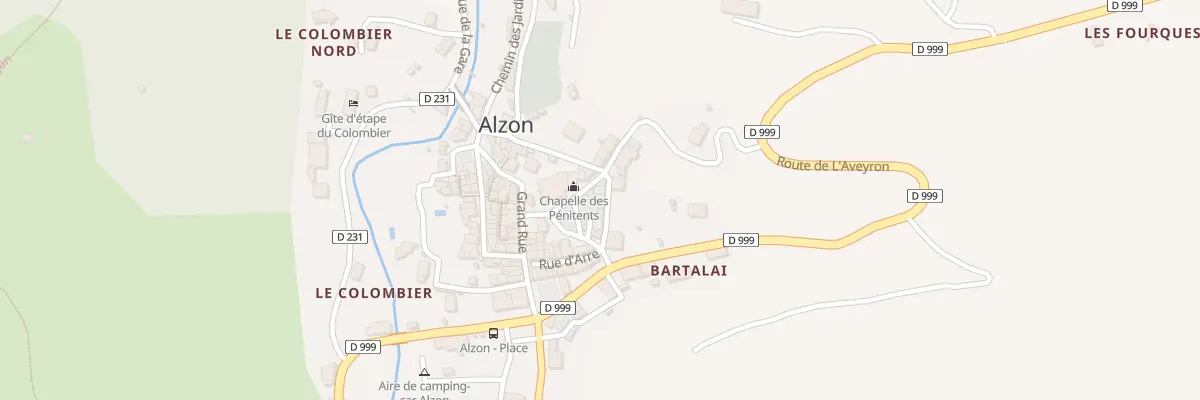 Plan du 5110 Le Village à Alzon
