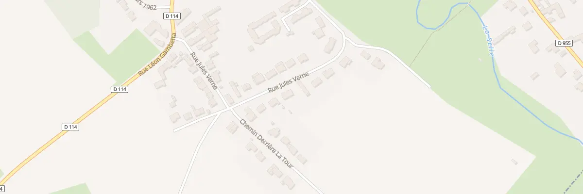 Plan du 9001 Rue Jules Verne à Saulzoir
