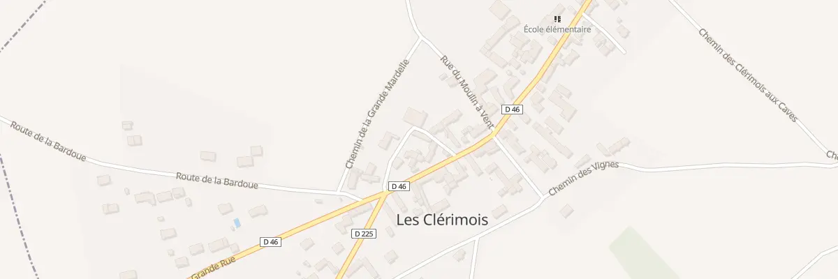 Plan du 1 Rue du Guenillon aux Clérimois
