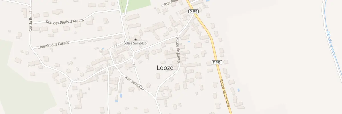 Plan du 4 Rte de Joigny à Looze