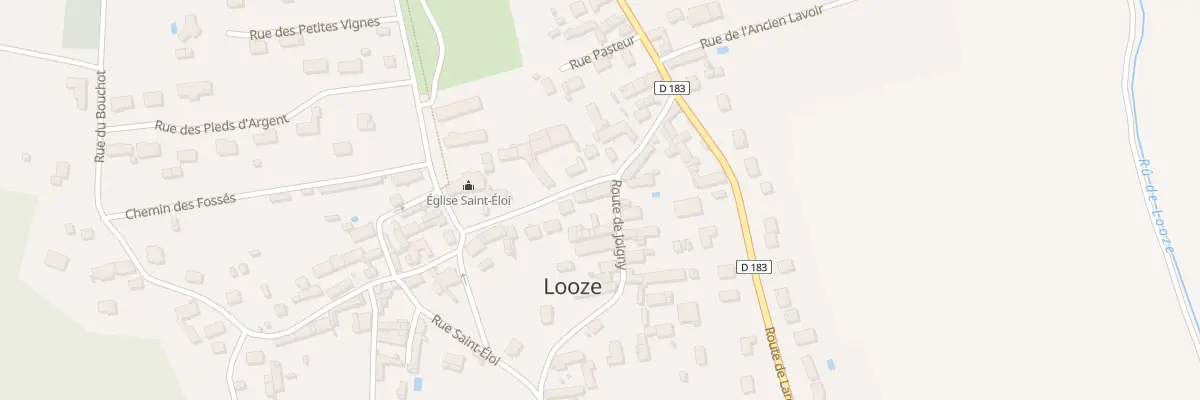 Plan du 2 Rte de Joigny à Looze