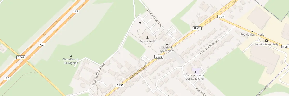 Plan du 25 Rte Nationale à Rouvignies