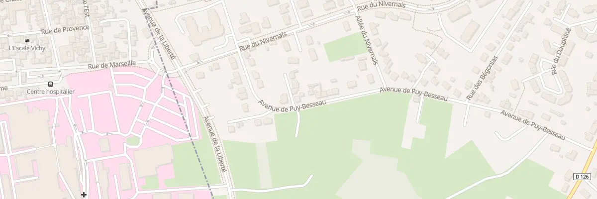 Plan du 76 Av de Puy Besseau à Cusset