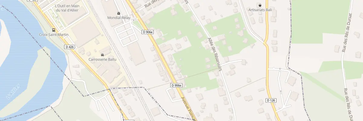 Plan du 28 Av Poincaré à Vichy