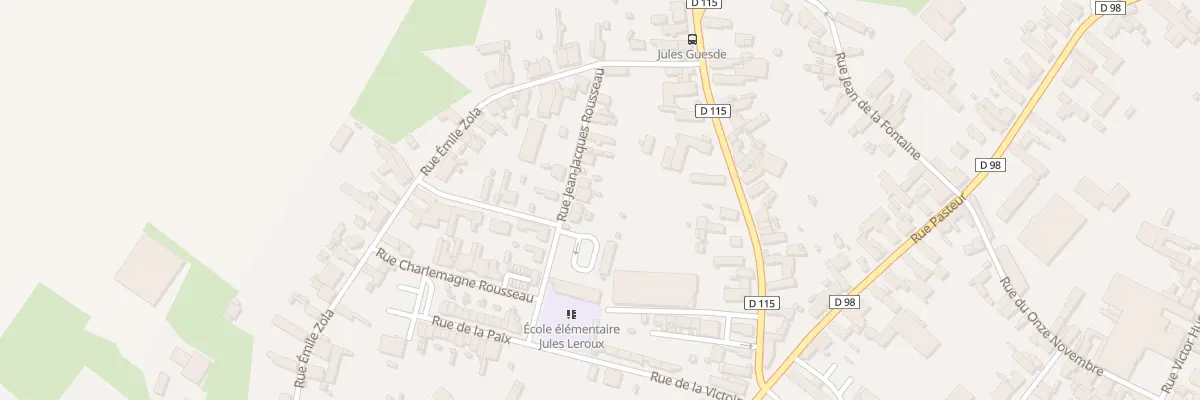 Plan du 11 Rue Jean Jacques Rousseau à Bertry