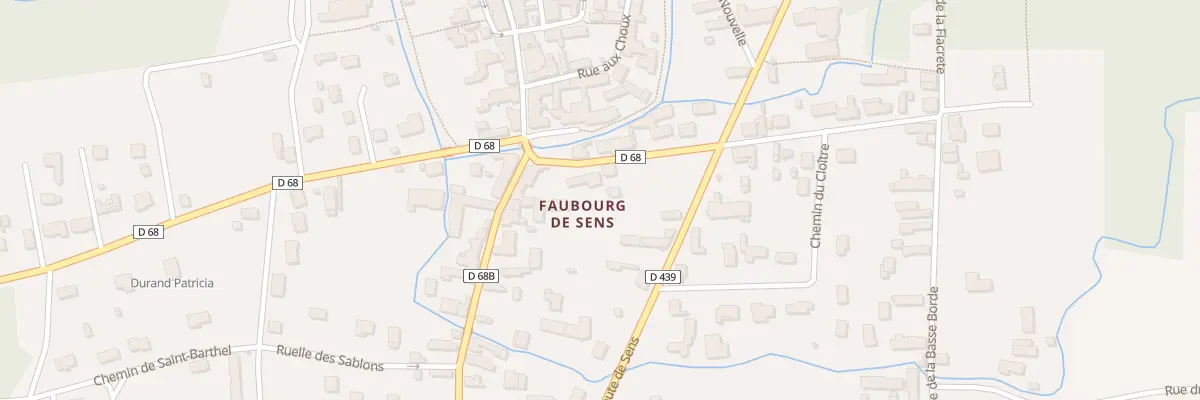 Plan du 2B Rue Baudoir à Traînel