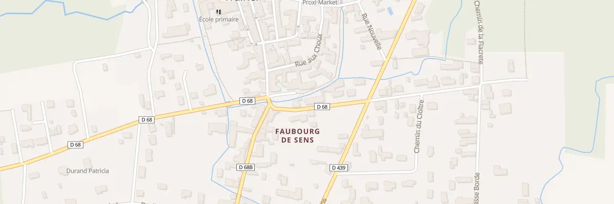 Plan du 3 Rue Baudoir à Traînel