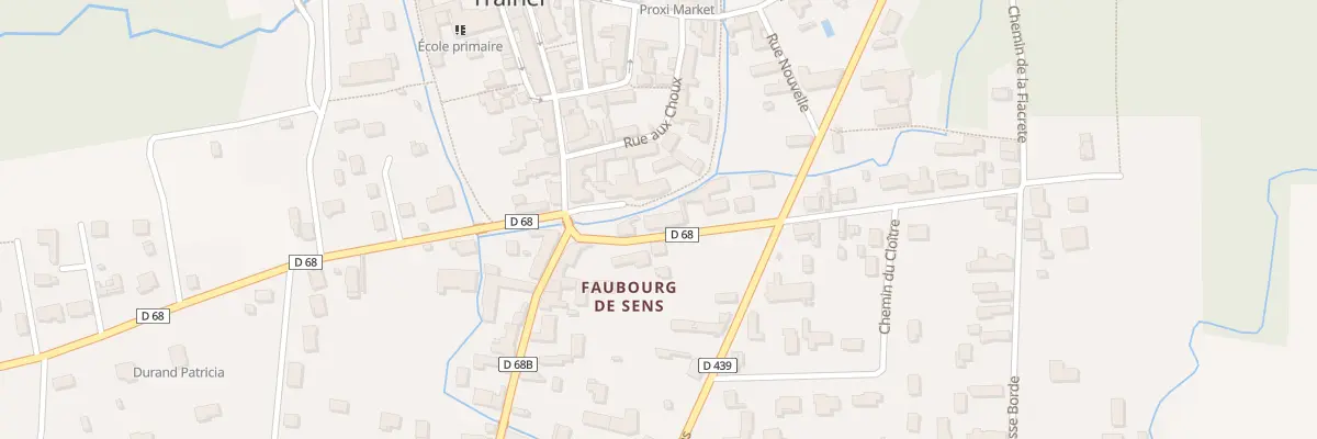 Plan du 5 Rue Baudoir à Traînel