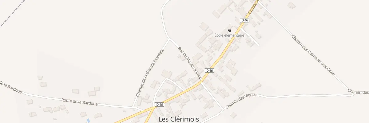 Plan du 1 Rue du Moulin à Vent aux Clérimois