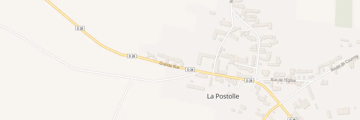 Plan du 9 Grande Rue à La Postolle