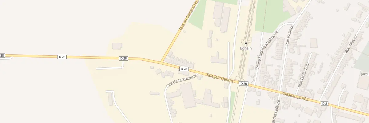 Plan du 166 Rue Jean Jaurès à Bohain-en-Vermandois