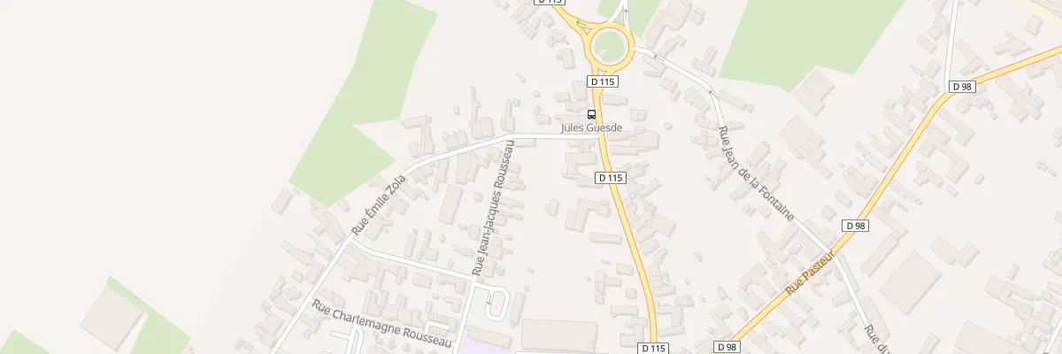 Plan du 1 Rue Jean Jacques Rousseau à Bertry