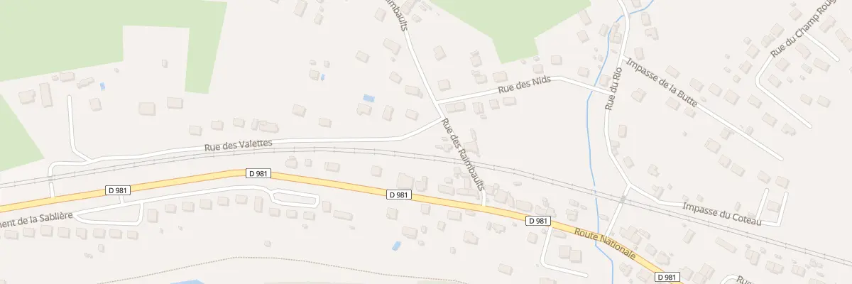 Plan du 7 Rue des Raimbaults à Saint-Léger-des-Vignes