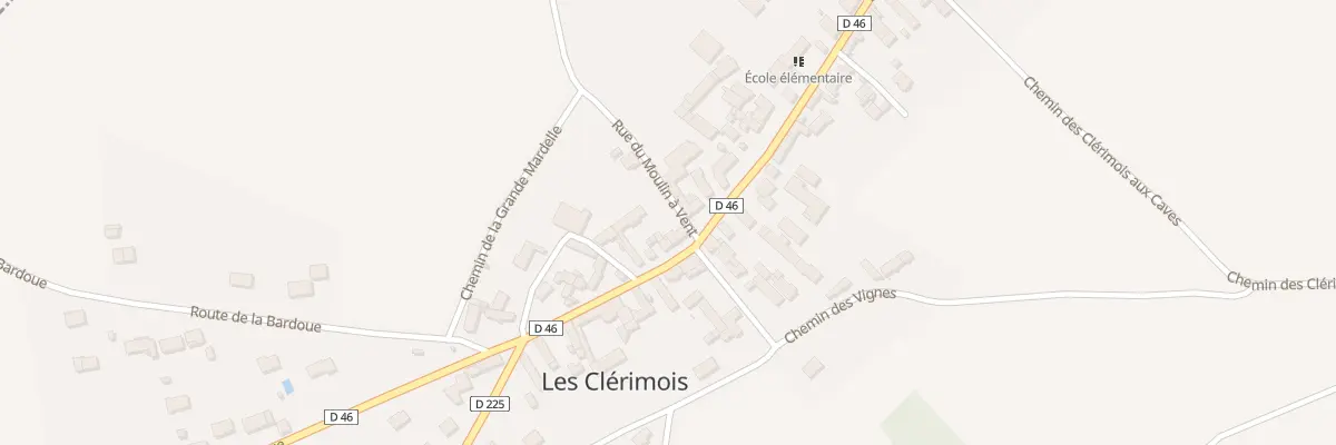 Plan du 44 Gr Grande Rue aux Clérimois