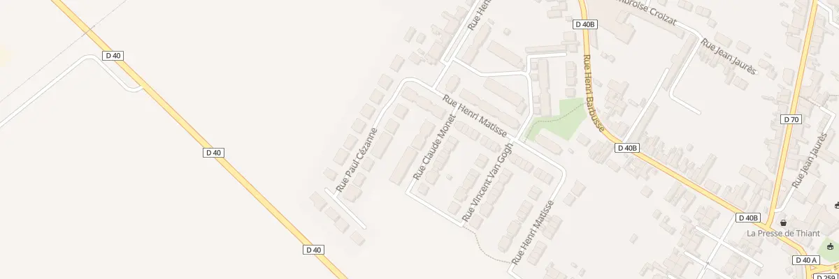 Plan du 5 Rue Vincent Van Gogh à Thiant
