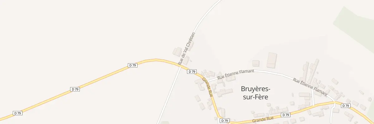 Plan du 1B Rue de Val Chretien à Bruyères-sur-Fère