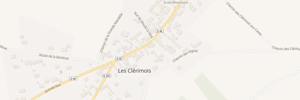 Plan du 55 Gr Grande Rue aux Clérimois