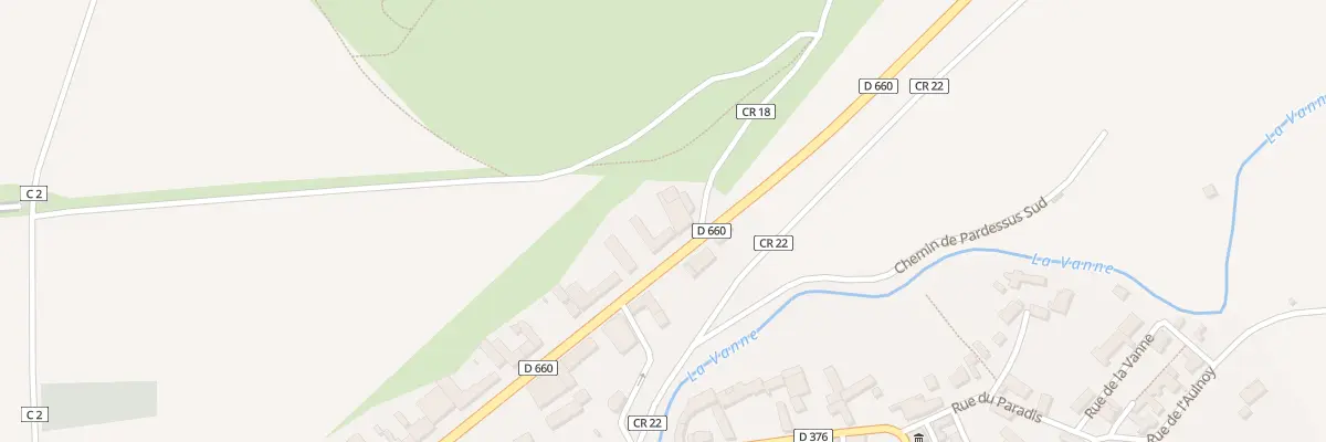 Plan du 2 Rte Nationale à Pont-sur-Vanne