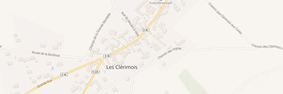 Plan du 53 Gr Grande Rue aux Clérimois