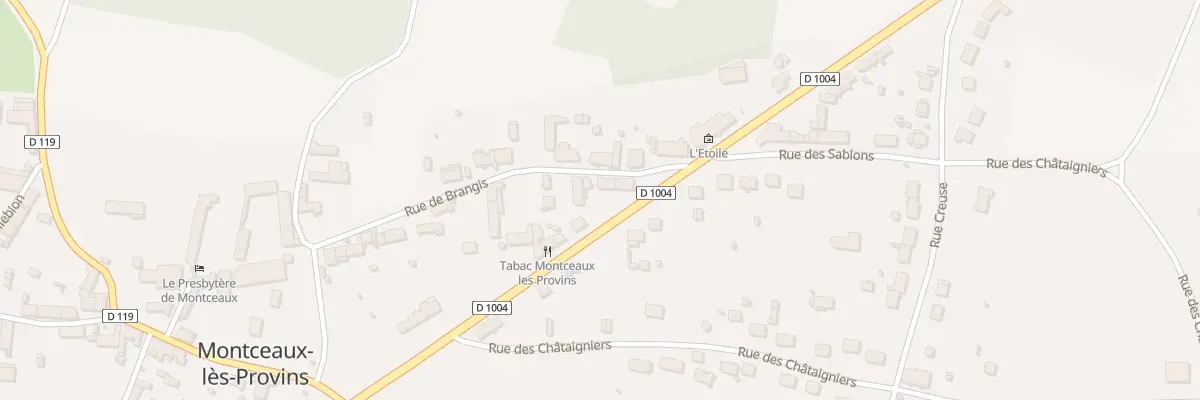Plan du 22 Rue de Brangis à Montceaux-lès-Provins
