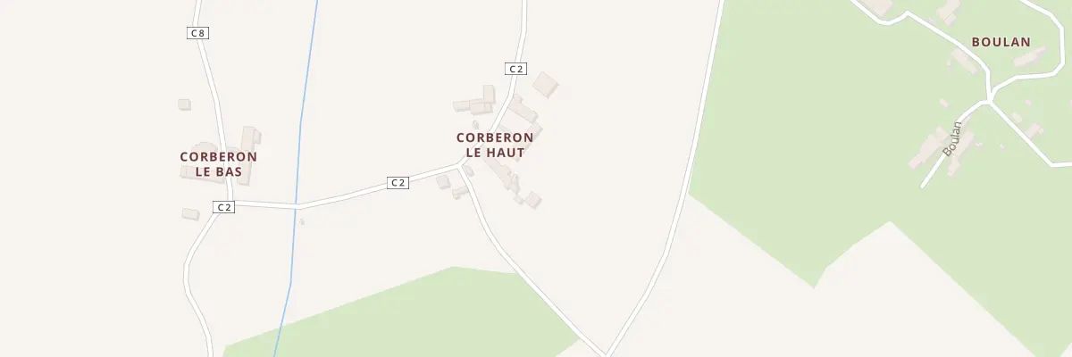 Plan du 23 Corberon le Haut à Vendières