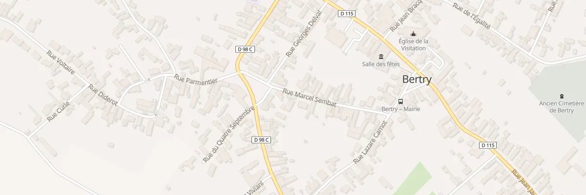 Plan du 13 Rue Marcel Sembat à Bertry