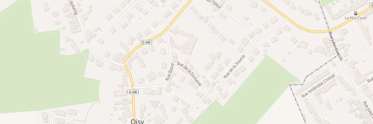 Plan du 2 Rue de la Fontaine à Oisy