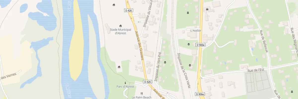 Plan du 12 Av des Graviers à Abrest