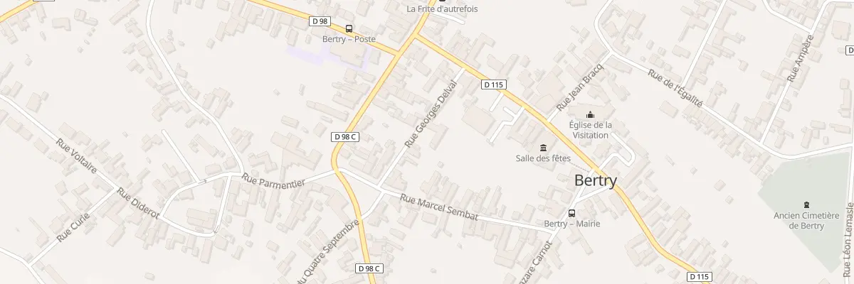 Plan du 6 Rue Georges Delval à Bertry
