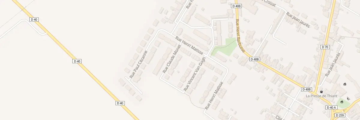 Plan du 4 Rue Vincent Van Gogh à Thiant