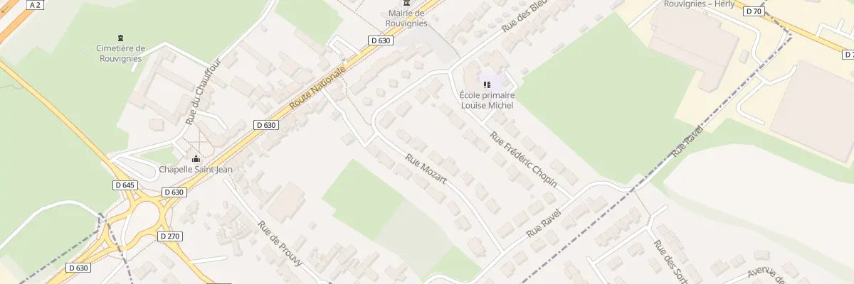 Plan du 12 Rue Mozart à Rouvignies