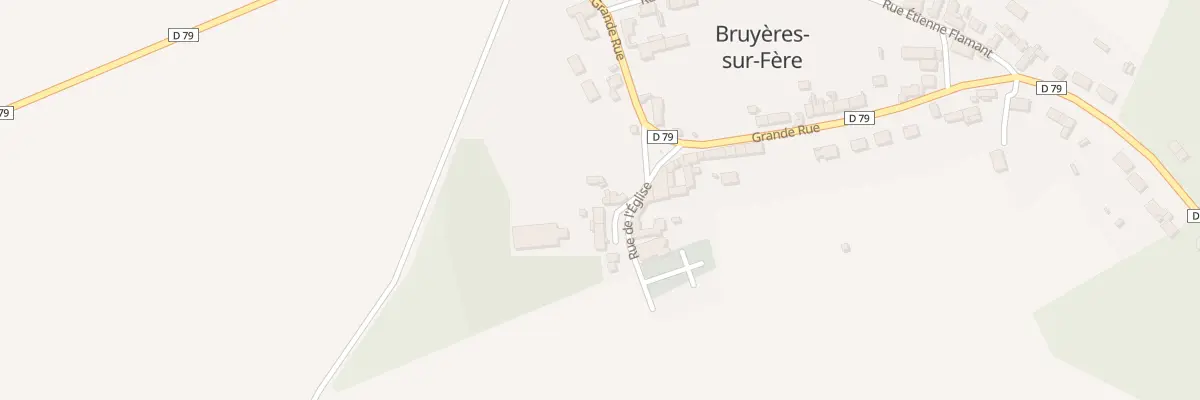 Plan du 9 Rue de l’Eglise à Bruyères-sur-Fère