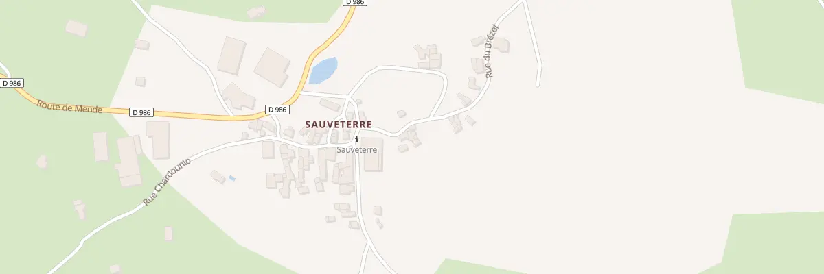 Plan du 5993 Sauveterre à Gorges du Tarn Causses